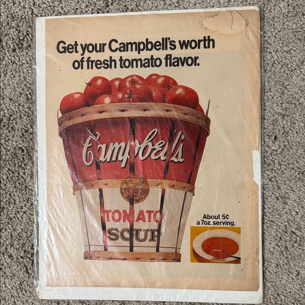 Vintage Campbell's Tomato Soup Advertisement